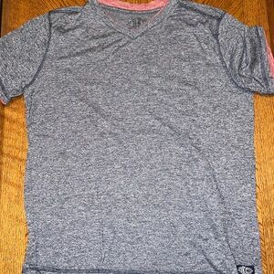 ✅ BKC navy speckled with mauve trim  short sleeve T-shirt XL
